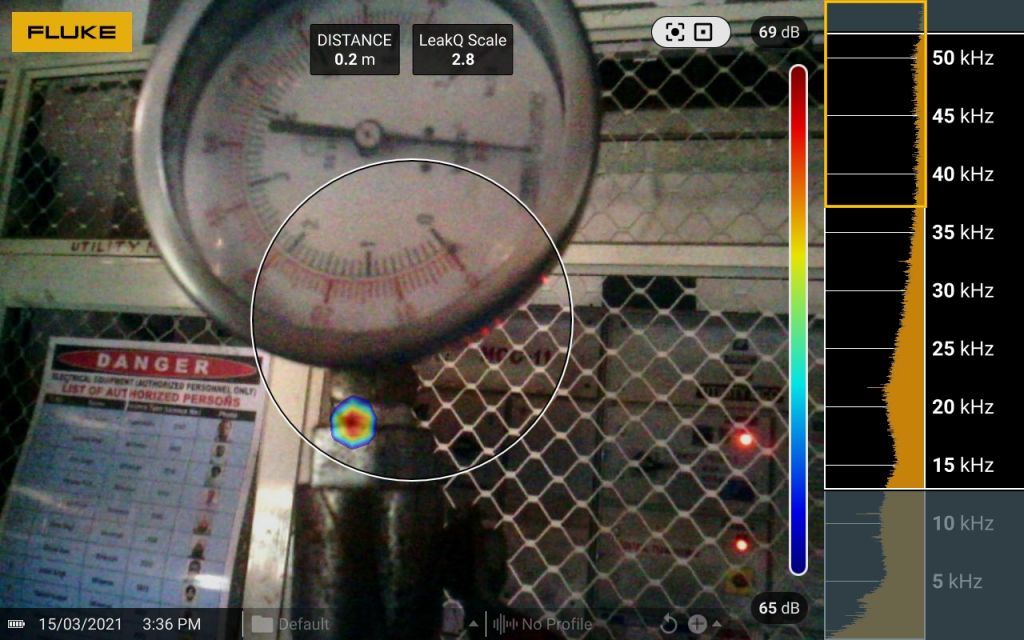 Compressed Air Leak Detection by Thermography