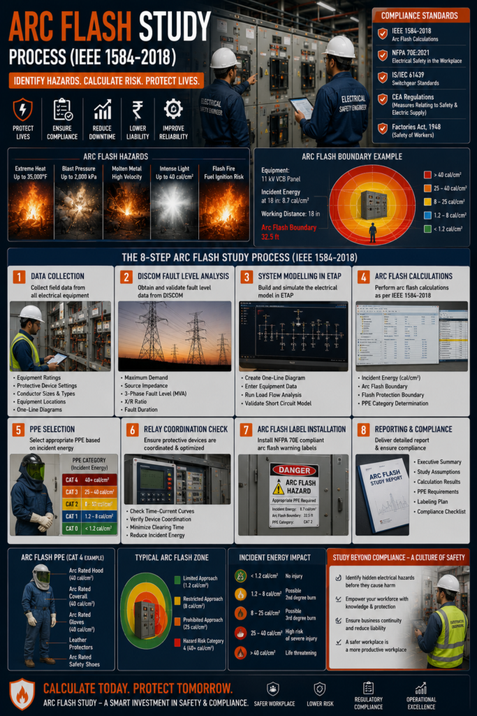 How To Conduct An Arc Flash Study: 8-Step Process India 2024