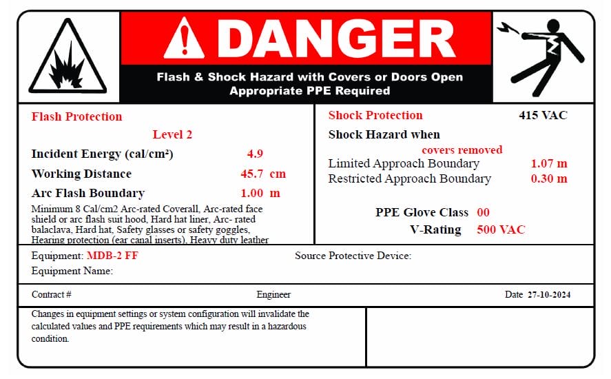 Arc Flash assessment