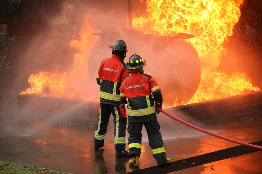 Photo fire safety training
