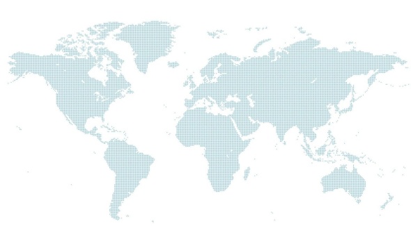 A light blue, pixelated world map on a white background, showing the outlines of continents and major landmasses in a dotted grid pattern—ideal for illustrating global Energy Audit or Safety Audit initiatives.